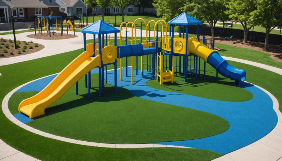 Réussir l’aménagement d’une aire de jeux extérieure avec un sol adapté